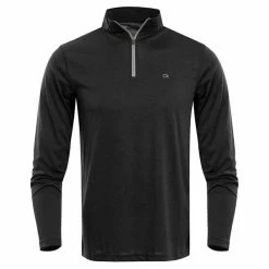 Calvin Klein Golf Gents Harlem ¼ Zip Top Black