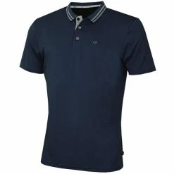Calvin Klein Golf Gents Madison Jersey Tech Polo Shirt Navy Marl
