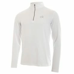 Calvin Klein Golf Gents Newport Premium ½ Zip Top White
