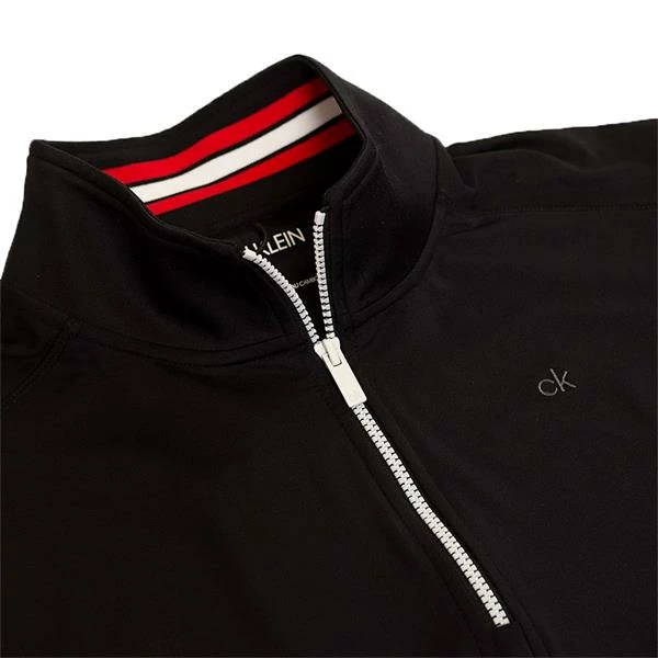 Calvin Klein Golf Gents Orbit ½ Zip Top Black - Red 5 Calvin Klein Golf Gents Orbit ½ Zip Top Black - Red - Image 3