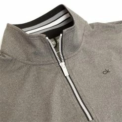 Calvin Klein Golf Gents Orbit ½ Zip Top Silver - Marl -Cheap Footwear Store P C9464CKGOLFGENTSORBITHALFZIPTOPSILVERMARL 2 L