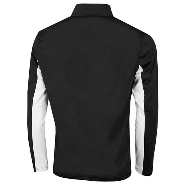 Calvin Klein Golf Gents Embossed ½ Zip Top Black - White 4 Calvin Klein Golf Gents Embossed ½ Zip Top Black - White - Image 2