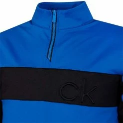 Calvin Klein Golf Gents Embossed ½ Zip Top Blue - Black -Cheap Footwear Store P C9500CALVINKLEINTOPBLUEBLACKGENTS 2 L