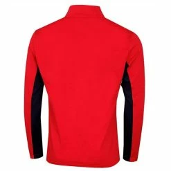 Calvin Klein Golf Gents Embossed ½ Zip Top Red - Navy -Cheap Footwear Store P C9500CALVINKLEINTOPREDNAVYGENTS 1 L