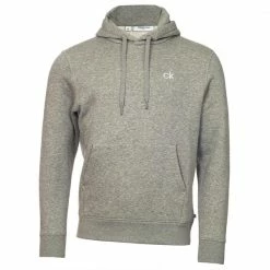Calvin Klein Golf Gents Planet Performance Fleece Hoodie Grey Marl