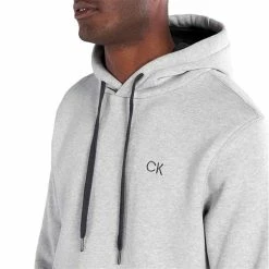 Calvin Klein Golf Gents Nature Hoodie Silver Marl -Cheap Footwear Store P C9653CALVINKLEINHOODIESILVERMARLGENTS 5 L