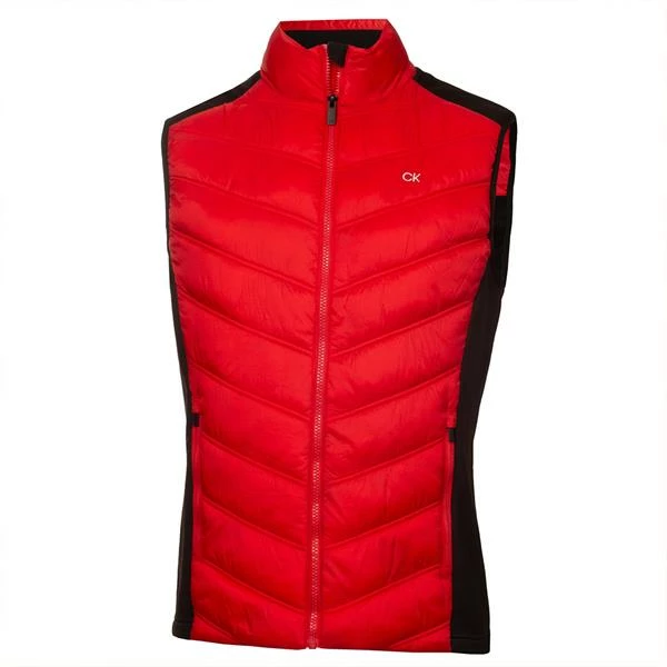 Calvin Klein Golf Gents Frontera Hybrid Gilet Red 3 Calvin Klein Golf Gents Frontera Hybrid Gilet Red