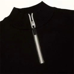 Calvin Klein Golf Gents Tipped Lined Sweater Black Silver 8 Calvin Klein Golf Gents Tipped Lined Sweater Black Silver -Cheap Footwear Store P C9838CALVINKLEINSWEATERBLACKSILVERGENTS 2 L