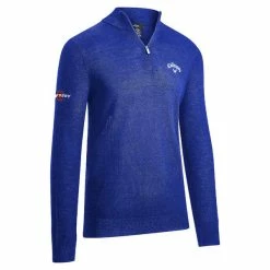 Callaway Gents ¼ Zip Blended Merino Sweater Mazarine Blue (496)