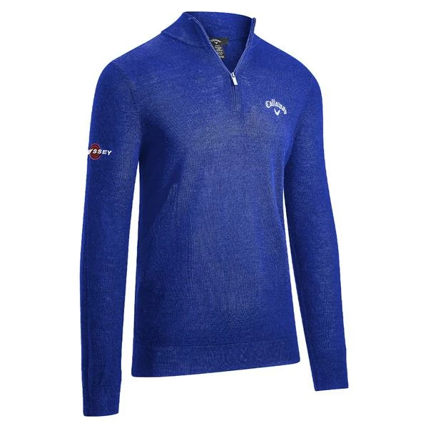 Callaway Gents ¼ Zip Blended Merino Sweater Mazarine Blue (496) 3 Callaway Gents ¼ Zip Blended Merino Sweater Mazarine Blue (496)