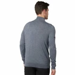 Callaway Gents ¼ Zip Blended Merino Sweater Steel Heather (038) -Cheap Footwear Store P CGGF80M1CALLAWAYSWEATERSTEELHEATHER038GENTS 1 L