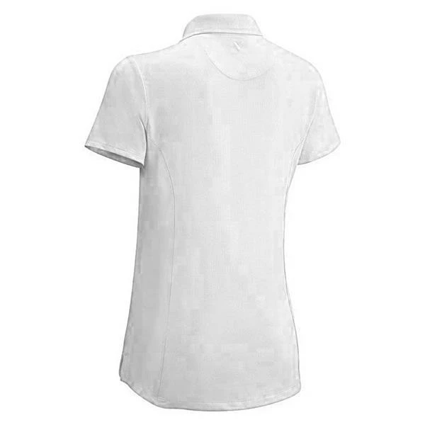 Callaway Junior - Girls Micro Hex Solid Polo Shirt White (100) 4 Callaway Junior - Girls Micro Hex Solid Polo Shirt White (100) - Image 2
