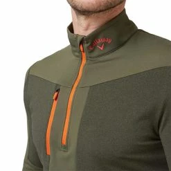 Callaway Gents Aquapel ½ Zip Pullover Black Lichen - Tigerlily (395) -Cheap Footwear Store P CGKFC004CALLAWAYPULLOVERBLACKLICHEN395GENTS L