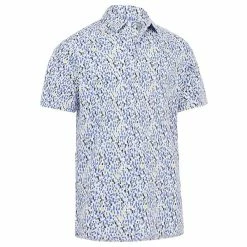 Callaway Gents Micro Abstract Polo Shirt White (100)