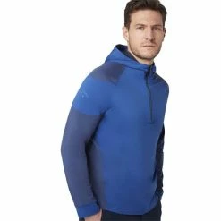Callaway Gents ½ Zip Mixed Media Hoodie Mazarine Blue (434) 9 Callaway Gents ½ Zip Mixed Media Hoodie Mazarine Blue (434) -Cheap Footwear Store P CGKFC056CALLAWAYHOODIEBLUE434GENTS 2 L