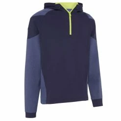 Callaway Gents ½ Zip Mixed Media Hoodie Peacoat (410)