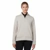 Callaway Ladies ¼ Zip With Side Shirt Chateau Grey (053)