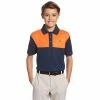 Callaway Junior - Boys Colour Block Polo Shirt Dress Blue (412)
