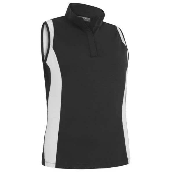 Callaway Ladies Colour Block Snap Polo Caviar (002) 3 Callaway Ladies Colour Block Snap Polo Caviar (002)