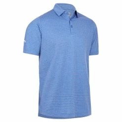 Callaway Gents Soft Touch Micro Print Polo Shirt Amparo Blue (952)