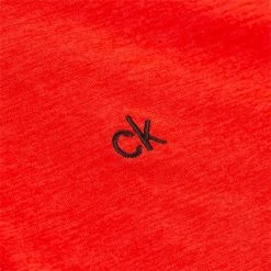 Calvin Klein Golf Ladies Kahn Zip Neck Top Cayenne -Cheap Footwear Store P CKLA20433CALVINKLEINTOPCAYENNELADIES 7 L