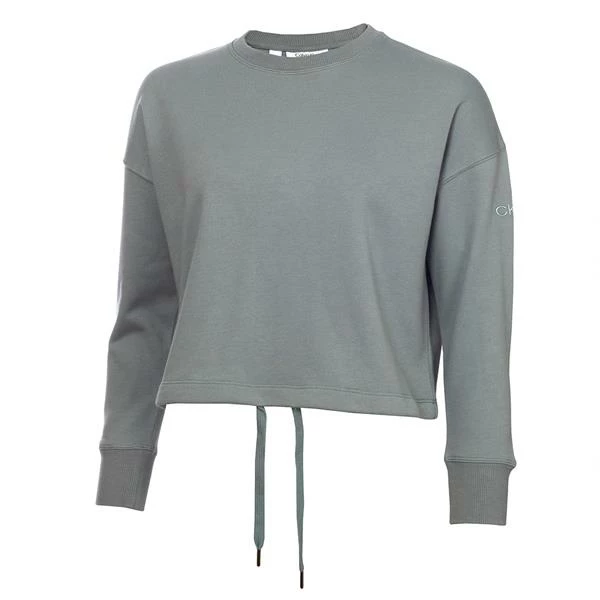 Calvin Klein Golf Ladies Salon Cropped Sweatshirt Sage 3 Calvin Klein Golf Ladies Salon Cropped Sweatshirt Sage