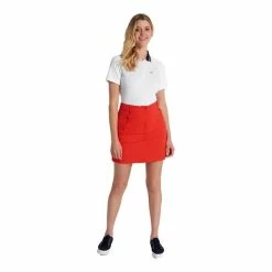 Calvin Klein Golf Ladies Gabbro Skort Brilliant Red -Cheap Footwear Store P CKLS20388CALVINKLEINSKORTREDLADIES 4 L
