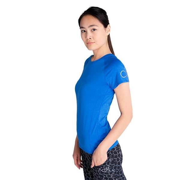 Calvin Klein Golf Ladies Vibe T-Shirt Yale Blue Marl 6 Calvin Klein Golf Ladies Vibe T-Shirt Yale Blue Marl - Image 4