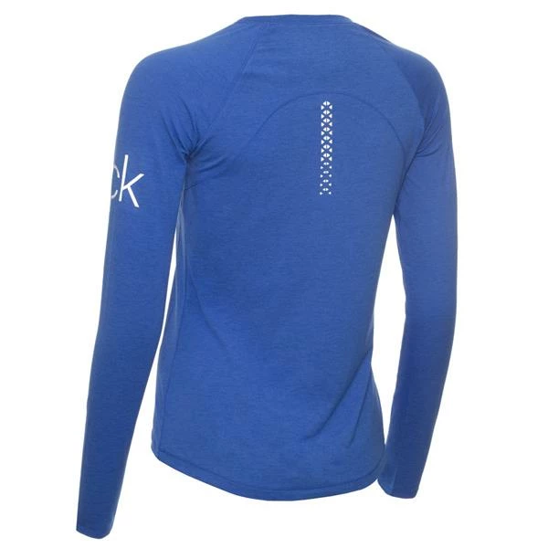 Calvin Klein Golf Ladies Vibe Long Sleeve T- Shirt Yele Blue Marl 4 Calvin Klein Golf Ladies Vibe Long Sleeve T- Shirt Yele Blue Marl - Image 2