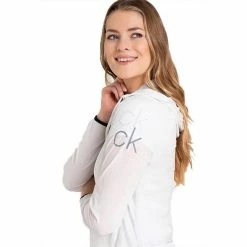 Calvin Klein Golf Ladies Arena Windbreaker Jacket White -Cheap Footwear Store P CKLS20403CALVINKLEINJACKETWHITELADIES 2 L