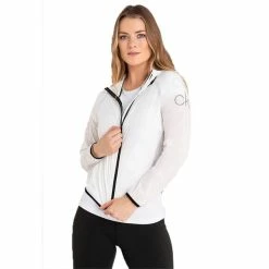 Calvin Klein Golf Ladies Arena Windbreaker Jacket White -Cheap Footwear Store P CKLS20403CALVINKLEINJACKETWHITELADIES 3 L