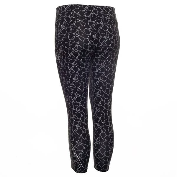 Calvin Klein Golf Ladies Capri Leggings 20" Black - White 4 Calvin Klein Golf Ladies Capri Leggings 20" Black - White - Image 2