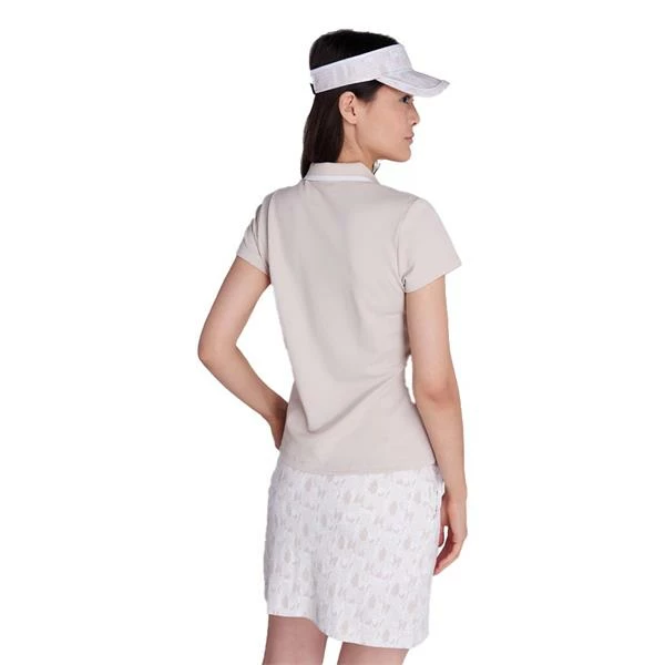 Calvin Klein Golf Ladies Ness Cap Sleeve Polo Fossil 6 Calvin Klein Golf Ladies Ness Cap Sleeve Polo Fossil - Image 4