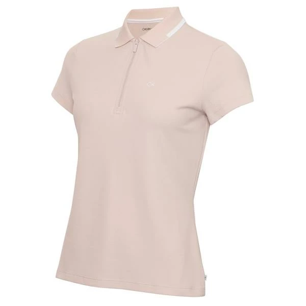 Calvin Klein Golf Ladies Ness Cap Sleeve Polo Fossil 3 Calvin Klein Golf Ladies Ness Cap Sleeve Polo Fossil
