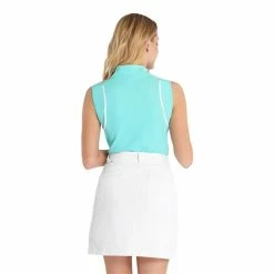 Calvin Klein Golf Ladies Cedar Sleeveless Polo Shirt Light Opal -Cheap Footwear Store P CKLS22562CALVINKLEINSHIRTLIGHTOPALLADIES 3 L