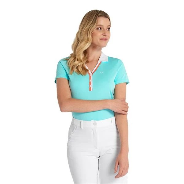 Calvin Klein Golf Ladies Charlevoix Polo Shirt Light Opal 5 Calvin Klein Golf Ladies Charlevoix Polo Shirt Light Opal - Image 3