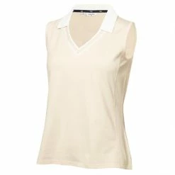 Calvin Klein Golf Ladies Delaware Sleeveless Polo Shirt Birch