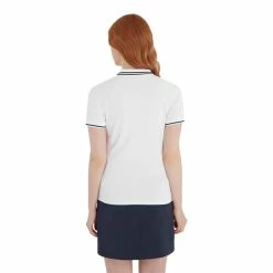 Calvin Klein Golf Ladies Genesee Polo Shirt White - Navy -Cheap Footwear Store P CKLS23778CALVINKLEINSHIRTWHITENAVYLADIES 3 L