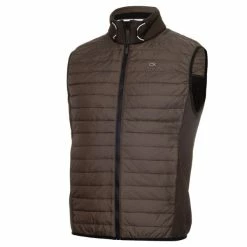 Calvin Klein Golf Gents Wrangell Hybrid Gilet Olive Green