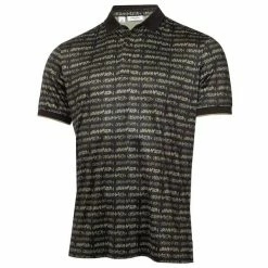 Calvin Klein Golf Gents Signature Polo Shirt Black Camo Green