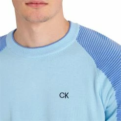 Calvin Klein Golf Gents Veleto Crew Sweater Air Blue -Cheap Footwear Store P CKMA22703CALVINKLEINSWEATERAIRBLUEGENTS 5 L
