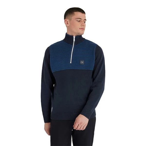 Calvin Klein Golf Gents Aneto ¼ Zip Sweater Navy 5 Calvin Klein Golf Gents Aneto ¼ Zip Sweater Navy - Image 3