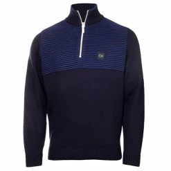 Calvin Klein Golf Gents Aneto ¼ Zip Sweater Navy