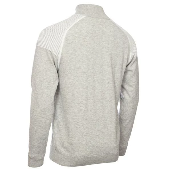 Calvin Klein Golf Gents Pico ¼ Zip Lined Sweater Silver Marl 4 Calvin Klein Golf Gents Pico ¼ Zip Lined Sweater Silver Marl - Image 2