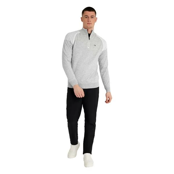 Calvin Klein Golf Gents Pico ¼ Zip Lined Sweater Silver Marl 8 Calvin Klein Golf Gents Pico ¼ Zip Lined Sweater Silver Marl - Image 6
