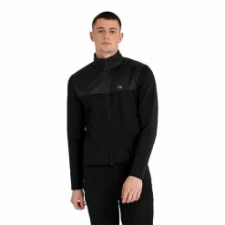 Calvin Klein Golf Gents Monte Full Zip Layering Black -Cheap Footwear Store P CKMA22707CALVINKLEINTOPBLACKGENTS 2 L