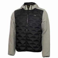 Calvin Klein Golf Gents Bridgeport Padded Jacket Grey Marl - Black