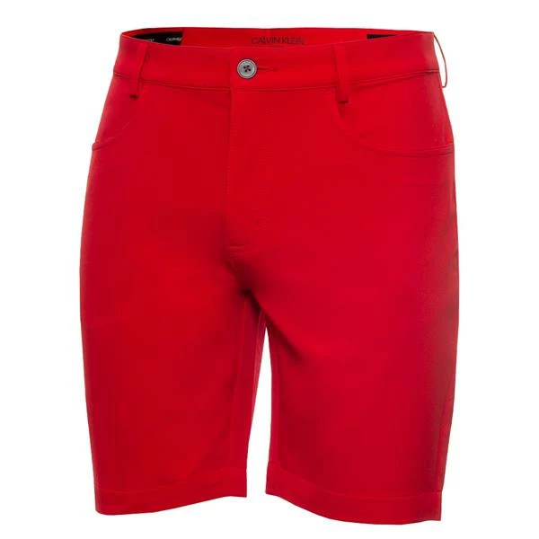 Calvin Klein Golf Gents Genius 4-Way Slim Fit Stretch Shorts Power Red 3 Calvin Klein Golf Gents Genius 4-Way Slim Fit Stretch Shorts Power Red