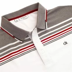 Calvin Klein Golf Gents Nelson Polo Shirt White Grey Marl -Cheap Footwear Store P CKMS21482CALVINKLEINSHIRTWHITEGREYMARLGENTS 2 L