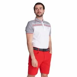 Calvin Klein Golf Gents Nelson Polo Shirt White Grey Marl -Cheap Footwear Store P CKMS21482CALVINKLEINSHIRTWHITEGREYMARLGENTS 4 L
